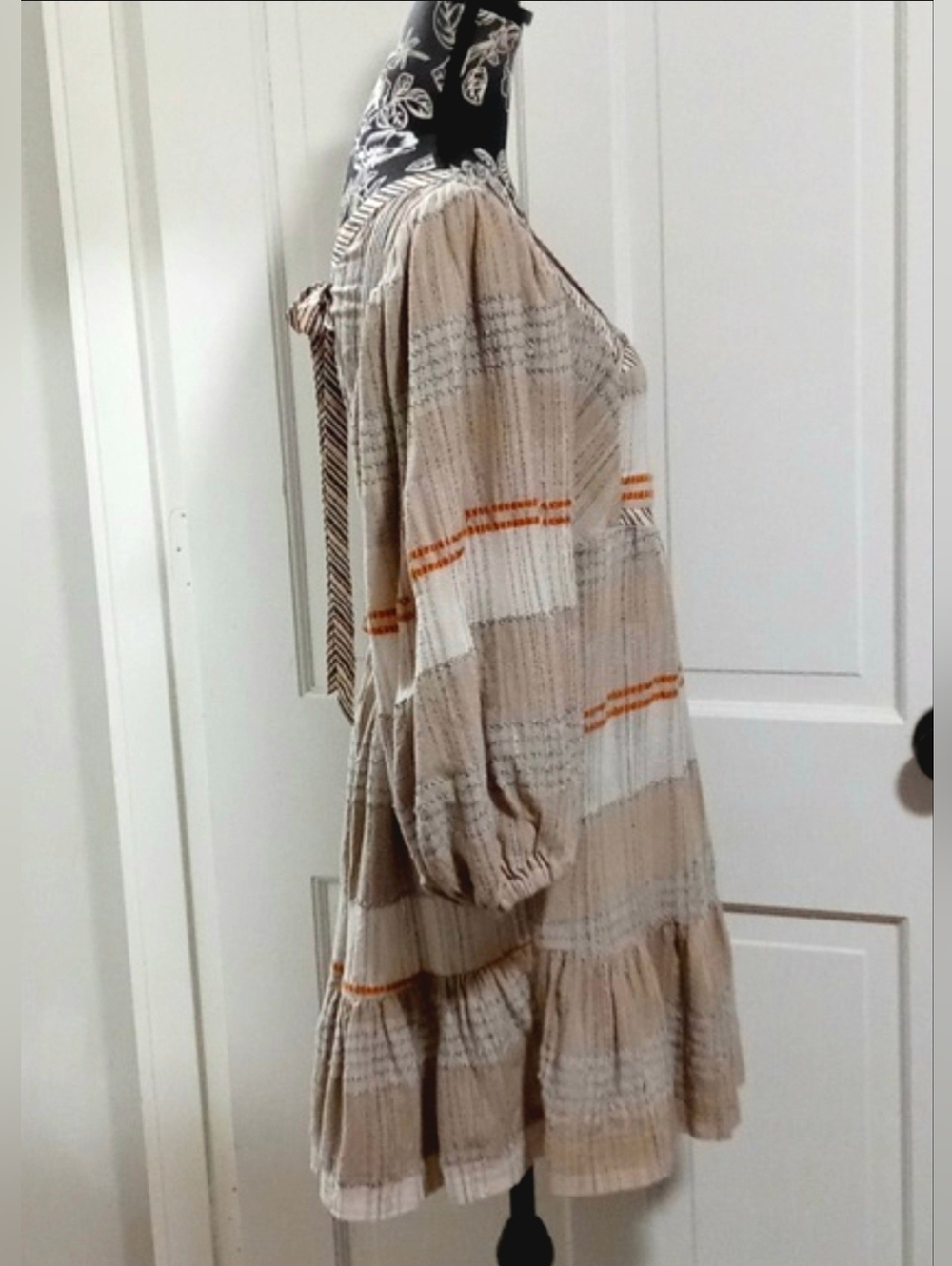 🆕️ 🧡Free People🧡 - Cozy Striped Mini Dress - Picture 6 of 16